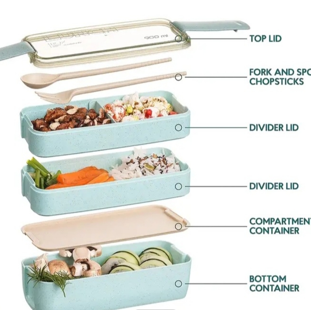3-in-1 Stackable Lunchbox - Picture 4 of 4